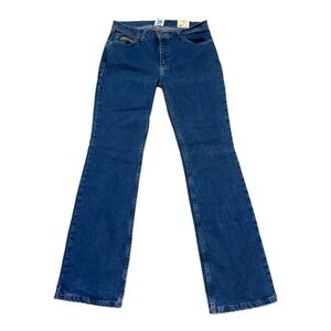 TEXAS Jeans USA Womens Blue Denim Jeans Low Rise Size 16 Stretch 34x32